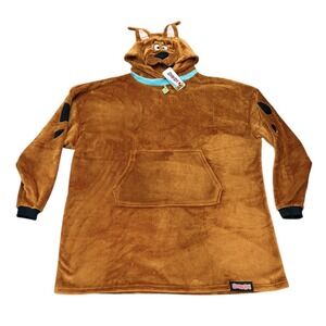 Coco‎ Scooby Doo Fleece Wearable Blanket Hoodie Oversized Cozy Unisex O/S Brown